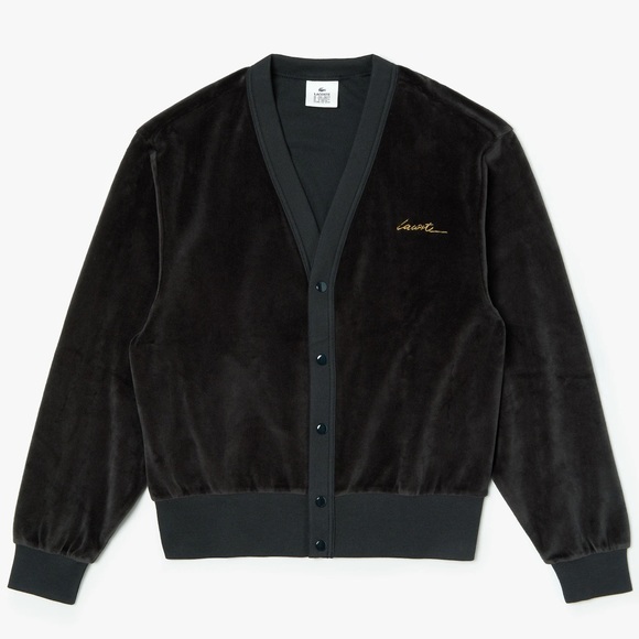 Lacoste Live Signature Velour Cardigan 